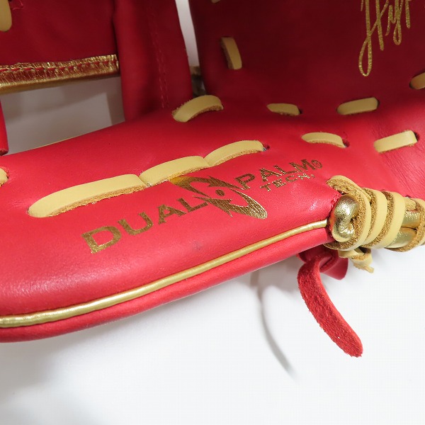 実際に弊社で買取させて頂いたRawlings/ローリングス HYPER TECH COLOR SYNC 軟式/内野手/右投げ用 グローブ GR4HTCN62の画像 7枚目