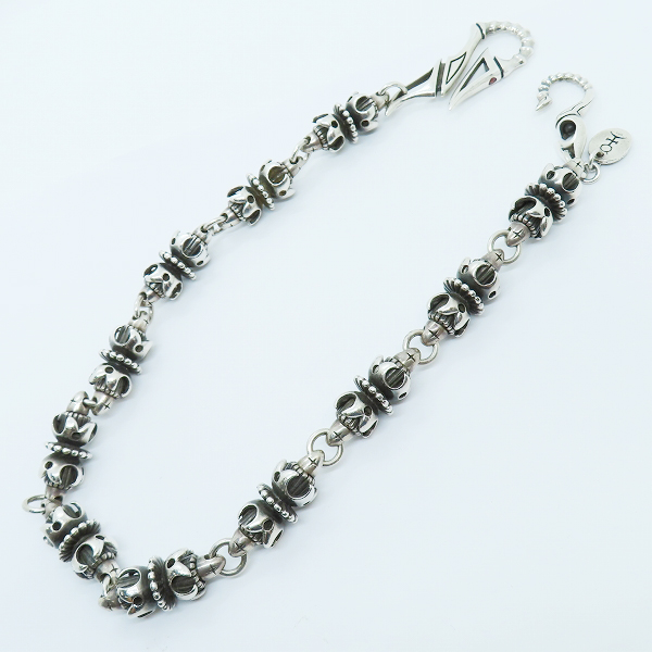 実際に弊社で買取させて頂いたSOUL FETISH/ソウルフェティッシュ シルバー ウォレットチェーン ガーネット付きの画像 7枚目