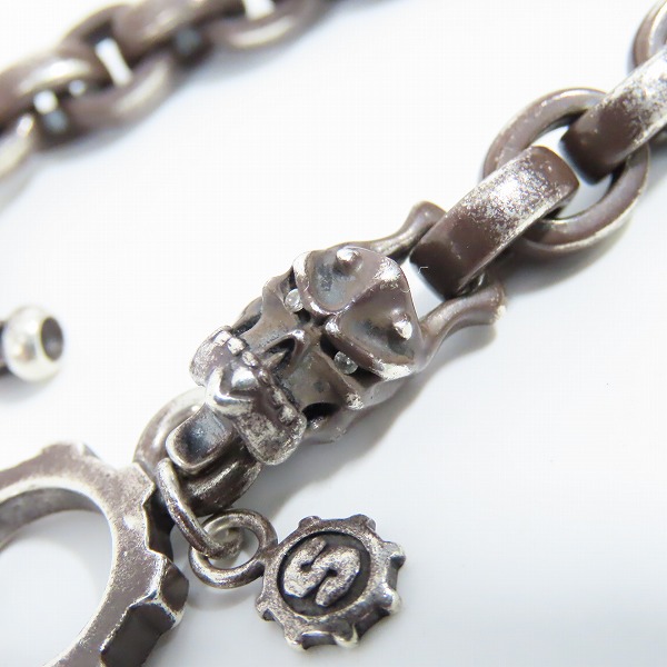 実際に弊社で買取させて頂いた【ギャラ付】STARLINGEAR/スターリンギア ラージプレーンリンク タイニーカービーブレスレット ダイヤモンド 0.02ctの画像 5枚目