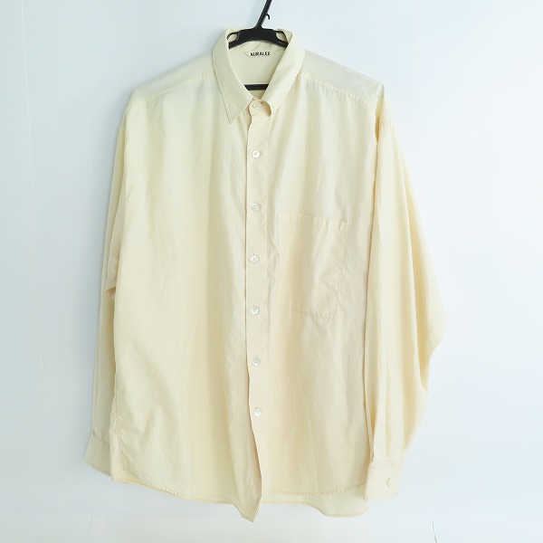 実際に弊社で買取させて頂いたAURALEE/オーラリー WASHED FINX TWILL BIG SHIRTS 長袖 シャツ A20AS02TN/5