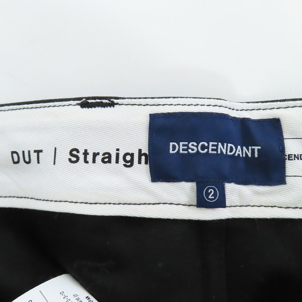 実際に弊社で買取させて頂いたDESCENDANT/ディセンダント Straight ワークパンツ ブラック/2の画像 2枚目