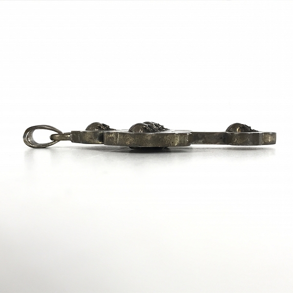実際に弊社で買取させて頂いたSTANLEY GUESS/スタンリーゲス ウッドインレイド ガンズクロス/スモールスカル ペンダントトップ/ネックレスの画像 6枚目