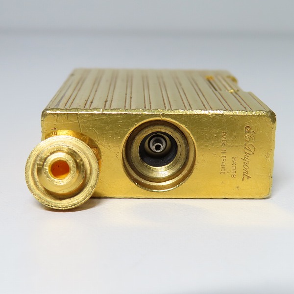 実際に弊社で買取させて頂いたS.T.Dupont/デュポン ガスライター ゴールド ライン1の画像 2枚目