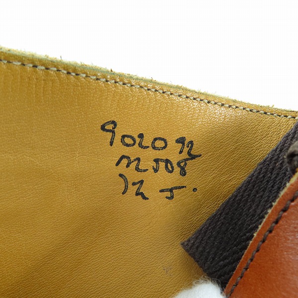 実際に弊社で買取させて頂いたTricker's/トリッカーズ MALTON/モルトン ウイングチップ ブーツ ブラウン M2508/7.5の画像 6枚目