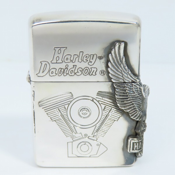 実際に弊社で買取させて頂いたZIPPO/ジッポー HARLEY-DAVIDSON ハーレーダビッドソン LIVE TO RIDE サイドメタル 1993年製