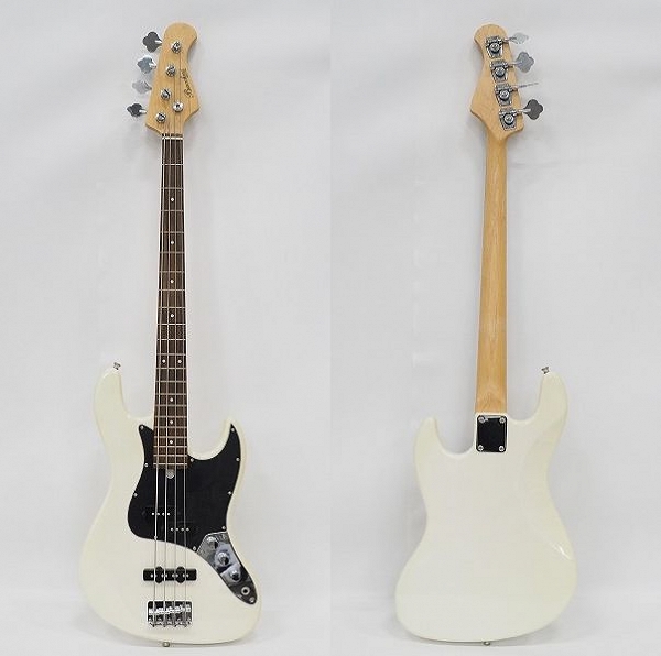 実際に弊社で買取させて頂いた★Bacchus/バッカス YJM-550R-PJ WH ジャズベースType 4弦エレキベース ソフトケース付の画像 2枚目