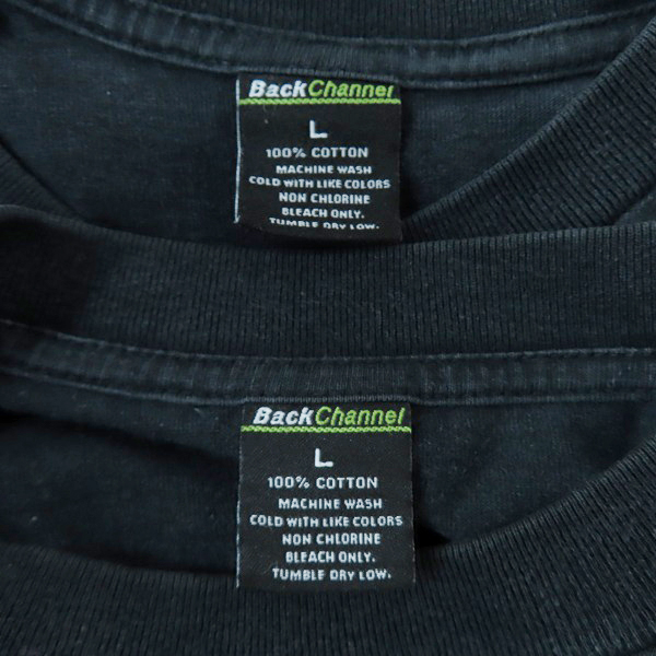 実際に弊社で買取させて頂いたBack Channel/バックチャンネル ロゴプリント/胸ポケット 半袖Tシャツ 4点セットの画像 2枚目