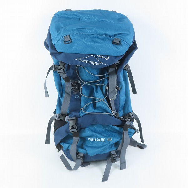 実際に弊社で買取させて頂いたAconcagua/アコンカグア BARILOCHE60/バリローチェ60 登山用 大型リュックサック ブルー