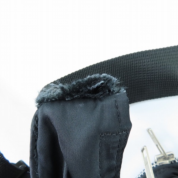 実際に弊社で買取させて頂いたPORTER×GOODENOUGH/ポーター×グッドイナフ ダブルジップ ウエストバッグ/ショルダーバッグ ブラックの画像 8枚目
