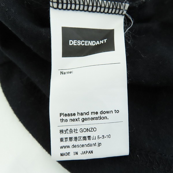 実際に弊社で買取させて頂いたDESCENDANT/ディセンダント UNDER CURRENT 長袖カットソー /2の画像 5枚目