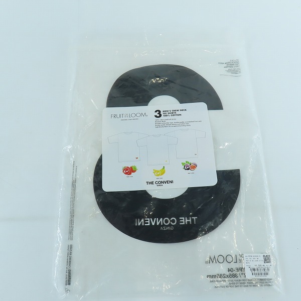実際に弊社で買取させて頂いた(1)FRAGMENT DESIGN/フラグメントデザイン THE CONVENI GINZA ザコンビニ FRUIT OF THE LOOM 3P TEE/ホワイト の画像 4枚目