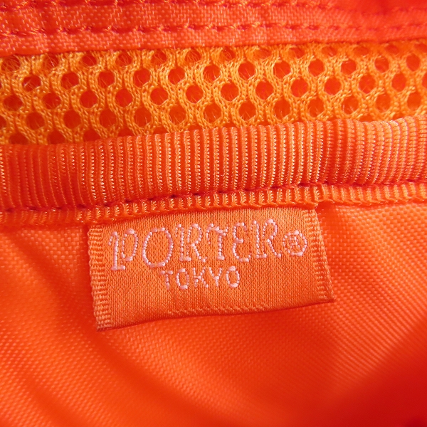 実際に弊社で買取させて頂いたPORTER/ポーター レザー切替 トートバッグ オレンジの画像 4枚目
