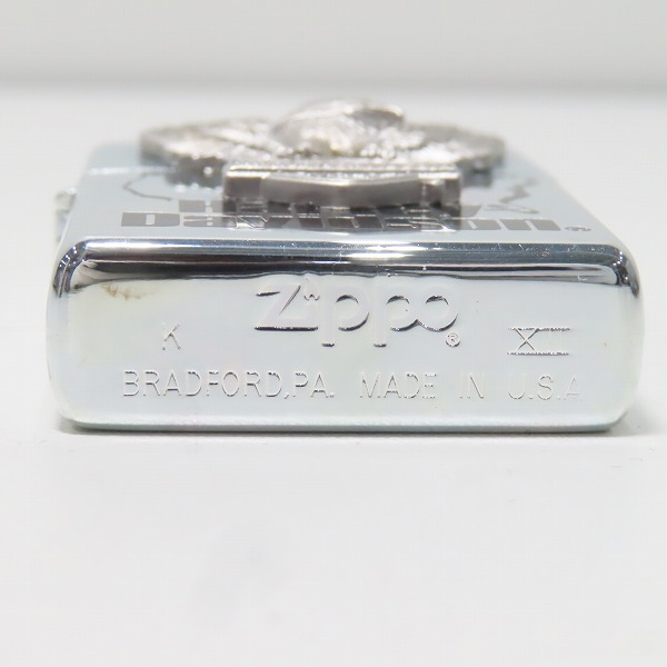 実際に弊社で買取させて頂いたZIPPO/ジッポー HARLEY DAVIDSON/ハーレーダビッドソン デスクトップホルダー/台座付 96年製の画像 3枚目