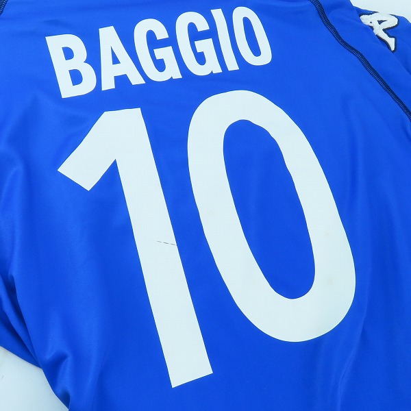 実際に弊社で買取させて頂いたkappa/カッパ ブレシア・カルチョ #10 ロベルト・バッジョ ユニフォーム/XLの画像 7枚目