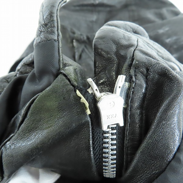 実際に弊社で買取させて頂いたEKAM/エカム 変形/多ジップ レザーライダースジャケットの画像 5枚目