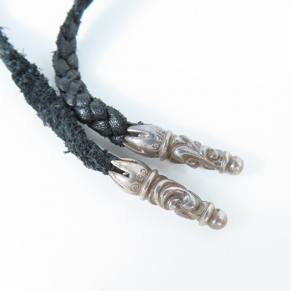 実際に弊社で買取させて頂いたCHROME HEARTS/クロムハーツ BSフレアチャーム w/レザーブレード スクロールボロチップの画像 6枚目