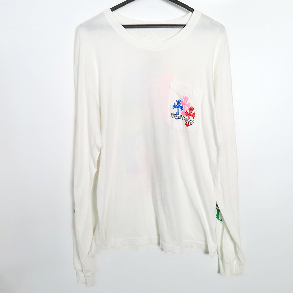 実際に弊社で買取させて頂いた【JPタグ】CHROME HEARTS/クロムハーツ セメタリー クロス マルチカラー 長袖 Tシャツ/L