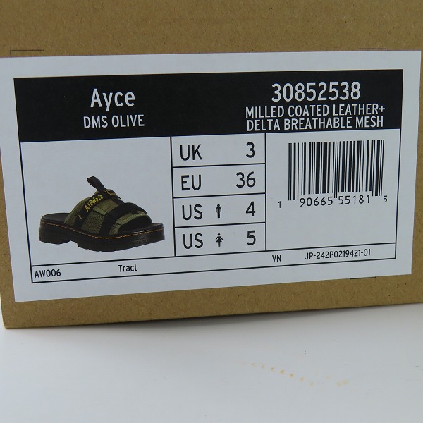 実際に弊社で買取させて頂いたDr.Martens/ドクターマーチン AYCE レディース サンダル 30852538 /UK3の画像 9枚目