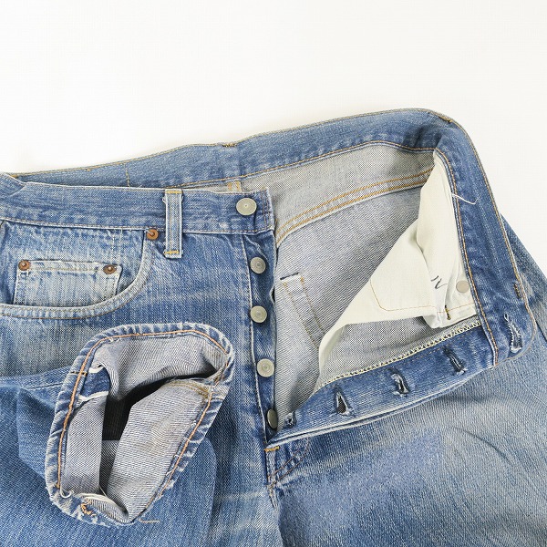 実際に弊社で買取させて頂いたLEVI'S/リーバイス ヴィンテージ 501 66前期 ボタン裏刻印6 スモールe  ボタンフライ デニムパンツの画像 2枚目
