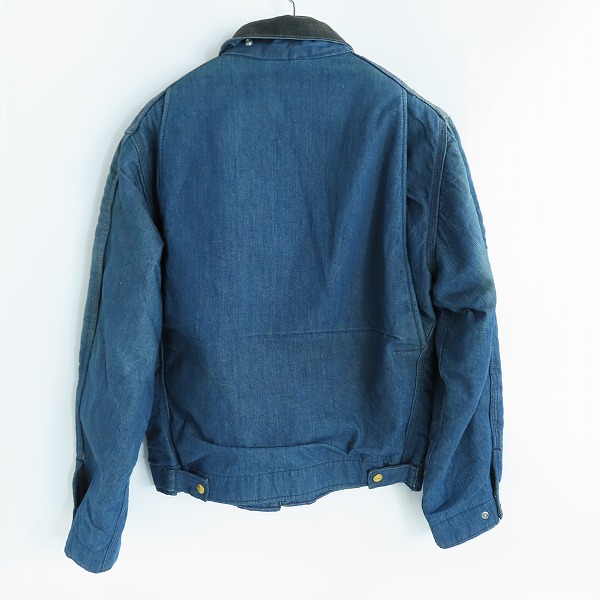 実際に弊社で買取させて頂いたcarhartt/カーハート 襟コーデュロイ ジップアップ デニムジャケット/38の画像 1枚目