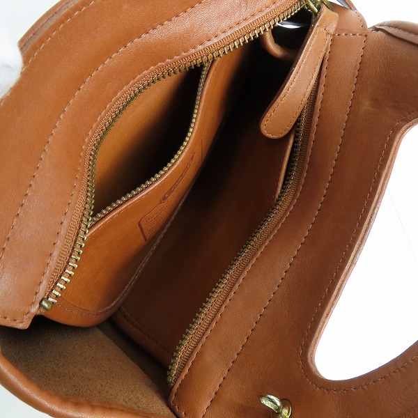 実際に弊社で買取させて頂いたCOACH/コーチ オールドコーチ ヴィンテージ レザー2Way ハンドバッグ/ショルダーバッグ 9942の画像 3枚目