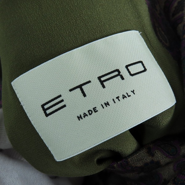 実際に弊社で買取させて頂いた【未使用】ETRO/エトロ ペイズリー総柄 ジャケット 11807-4006/58の画像 2枚目