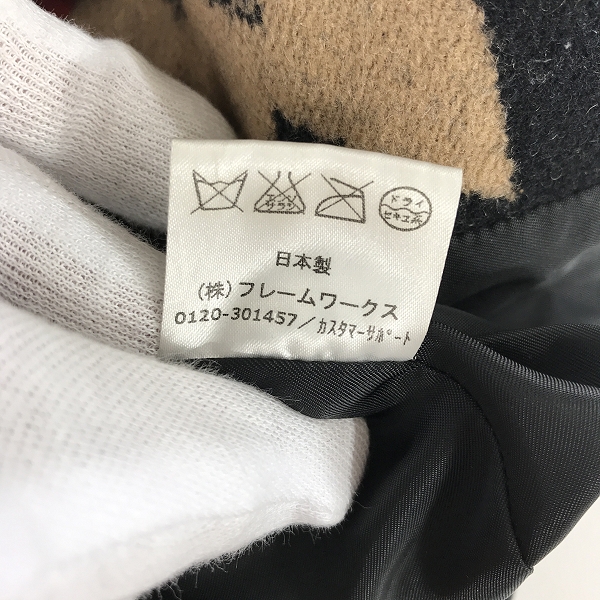 実際に弊社で買取させて頂いたFRAMeWORK/フレームワーク ネイティブ柄ガウンコート 巾着セット PENDLETON別注 16-020-230-0104-3の画像 4枚目