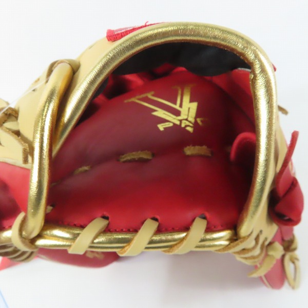 実際に弊社で買取させて頂いた【未使用】Rawlings/ローリングス HYPER TECH COLOR SYNC 軟式 外野手 右投げ用 グローブ GR4HTCY719の画像 4枚目