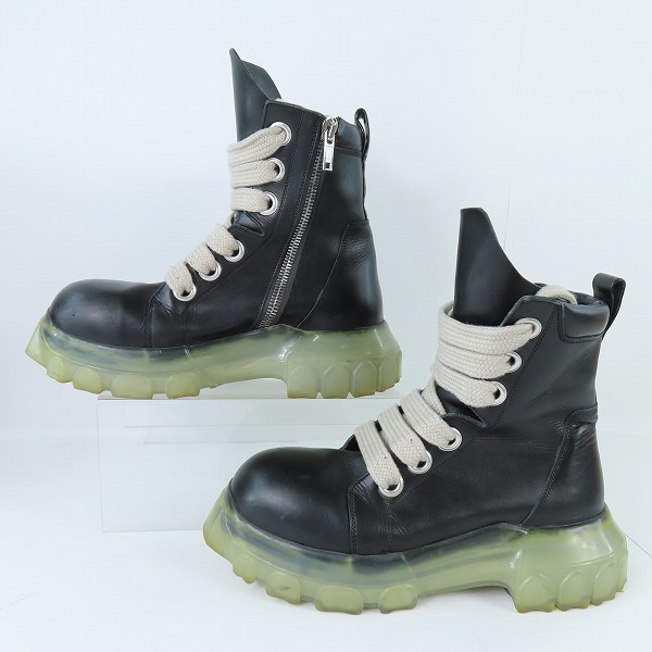 実際に弊社で買取させて頂いたrick owens/リックオウエンス jumbo laced lace up bozo tractor/ジャンボレース ボゾ トラクター4747457/42の画像 3枚目