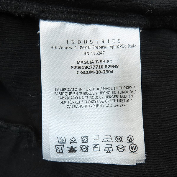 実際に弊社で買取させて頂いた【JPタグ】MONCLER/モンクレール MAGLIA T-SHIRT Uネック 胸ポケット 半袖 Tシャツ ブラック F20918C77710 829H8/Lの画像 3枚目