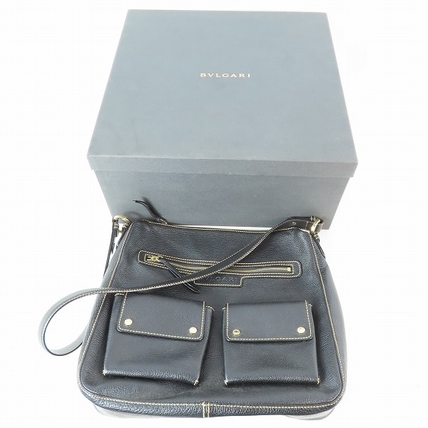 実際に弊社で買取させて頂いたBVLGARI/ブルガリ ABELEL レザー ショルダーバッグ/ワンショルダーの画像 8枚目