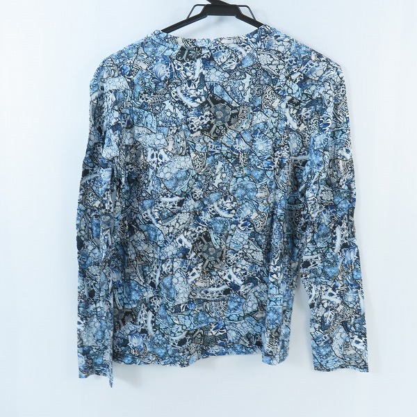 実際に弊社で買取させて頂いたAlexander McQueen/アレキサンダーマックイーン スカル/総柄 ロングスリーブ/ロングTシャツ/Sの画像 1枚目