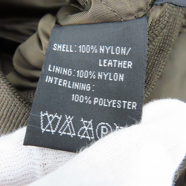 実際に弊社で買取させて頂いた【未使用】ALPHA INDUSTRIES×BREITLING/アルファインダストリーズ×ブライトリング レザー切り替え フライトジャケット/Lの画像 6枚目