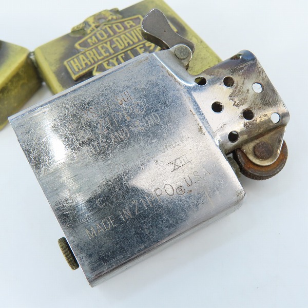 実際に弊社で買取させて頂いたZIPPO/ジッポー HARLEY-DAVIDSON/ハーレーダビッドソン イーグル メタル貼り 94年製の画像 5枚目