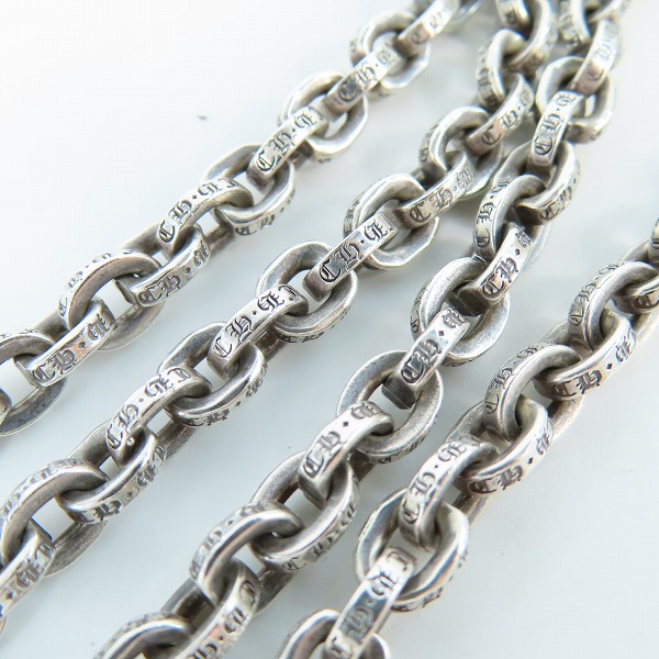 実際に弊社で買取させて頂いた【インボイス原本】CHROME HEARTS/クロムハーツ PAPER CHAIN 20/ペーパーチェーン ネックレス 20インチの画像 4枚目