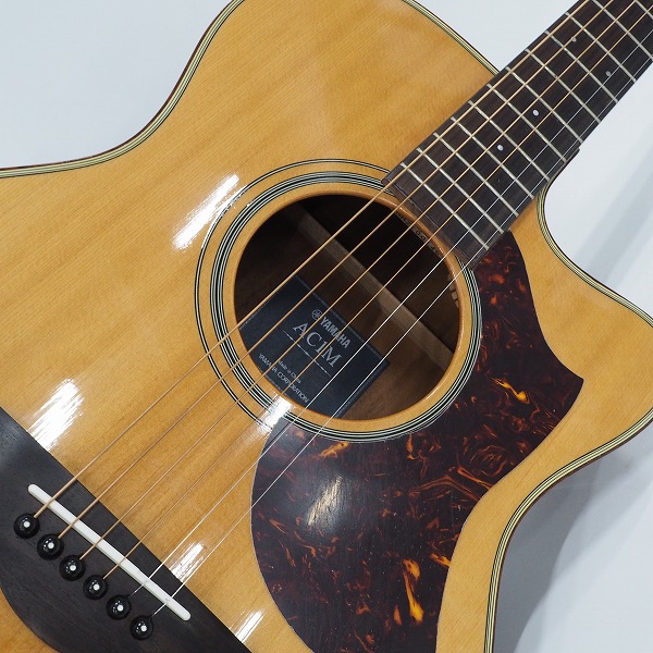 実際に弊社で買取させて頂いた★【難有り】YAMAHA/ヤマハ AC1M エレアコ/アコースティックギター/アコギ ギグケース付の画像 5枚目