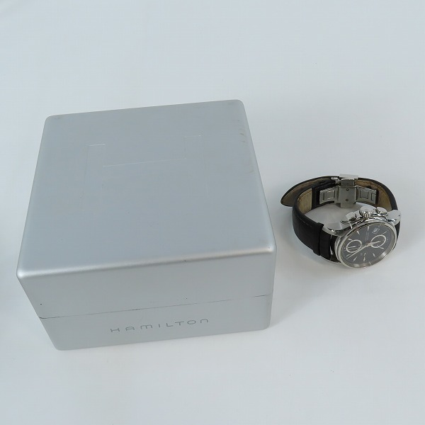 実際に弊社で買取させて頂いたHAMILTON/ハミルトン ジャズマスタークロノグラフ 自動巻き 腕時計/H326160の画像 8枚目