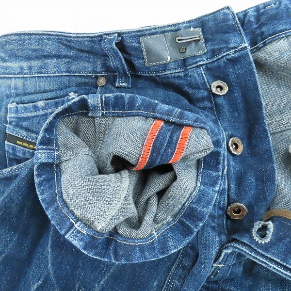 実際に弊社で買取させて頂いたDIESEL BLACK GOLD/ディーゼル ブラック ゴールド テーパード デニム パンツ/ジーンズ/28の画像 2枚目