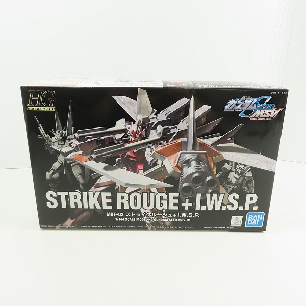 実際に弊社で買取させて頂いた【未組立】BANDAI/バンダイ HG 1/144 機動戦士ガンダムSEED MSV MSV-01 ストライクルージュ+I.W.S.P.
