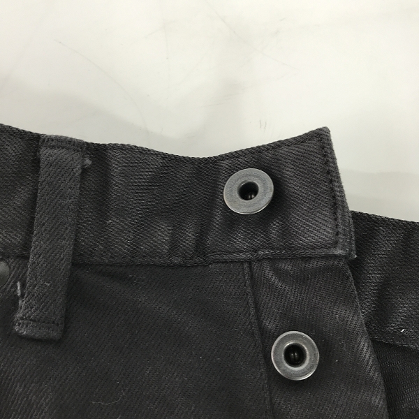 実際に弊社で買取させて頂いたISAMU KATAYAMA BACKLASH/バックラッシュ コットンストレッチ＋リザード ストレートパンツ 1356-01 Mの画像 5枚目