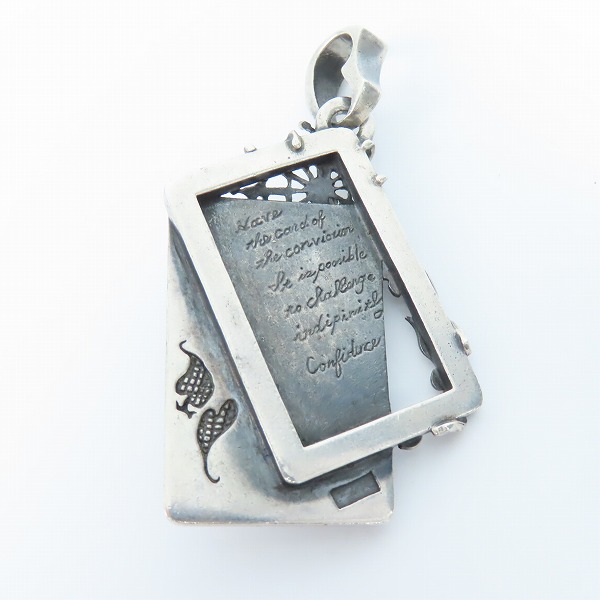 実際に弊社で買取させて頂いたF.A.L/FAL エフエーエル コンフィデンスカード ペンダントトップ ピエロスカルの画像 2枚目