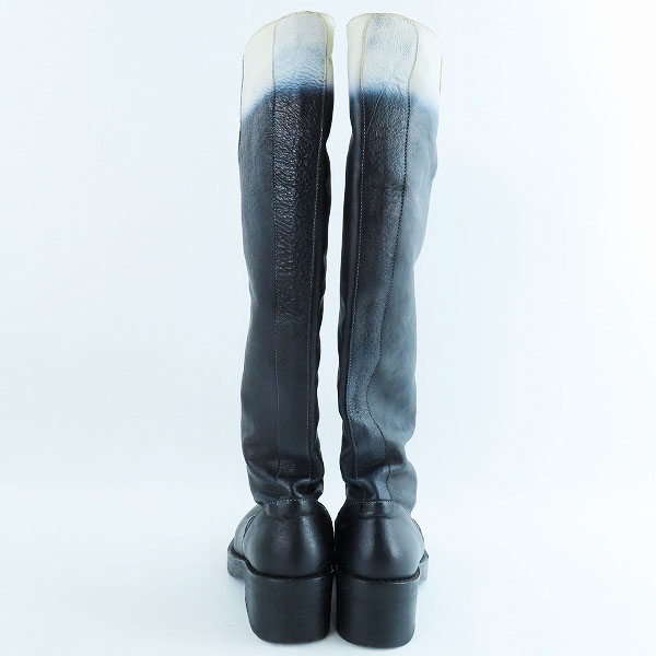 実際に弊社で買取させて頂いたANN DEMEULEMEESTER/アンドゥムルメステール グラデーション レザー ロングブーツ/39の画像 1枚目