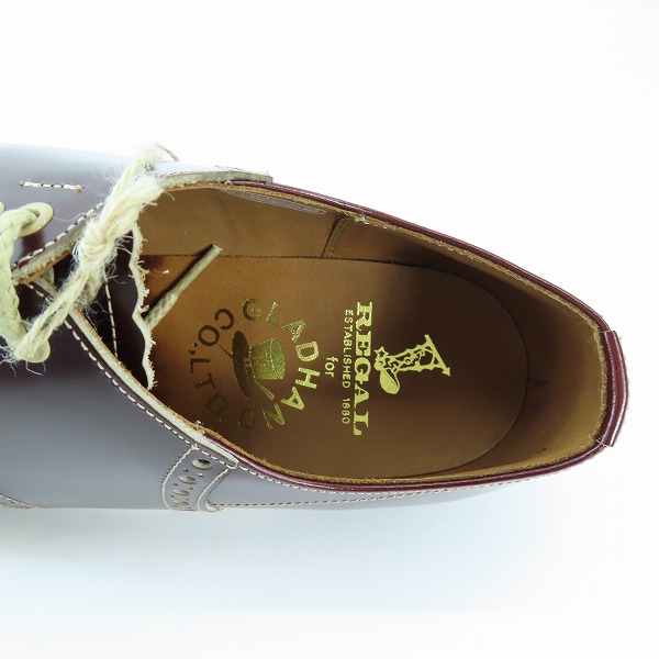 実際に弊社で買取させて頂いたGLADHAND×REGAL/グラッドハンド×リーガル サドルシューズ 606S DBR/26.5の画像 4枚目