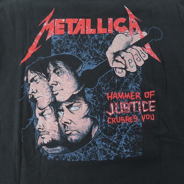 実際に弊社で買取させて頂いたMETALLICA/メタリカ DAMAGED JUSTICE 1988 ヴィンテージ バンドTシャツ の画像 3枚目