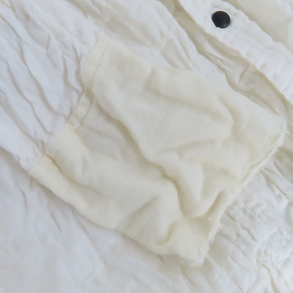 実際に弊社で買取させて頂いたLGB/ルグランブルー シワ加工 長袖シャツ ホワイト SHIRT-G/M 91059/1の画像 7枚目