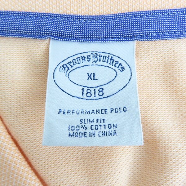 実際に弊社で買取させて頂いたBROOKS BROTHERS/ブルックスブラザーズ ロゴ刺繍 半袖ポロシャツ/ XLの画像 2枚目