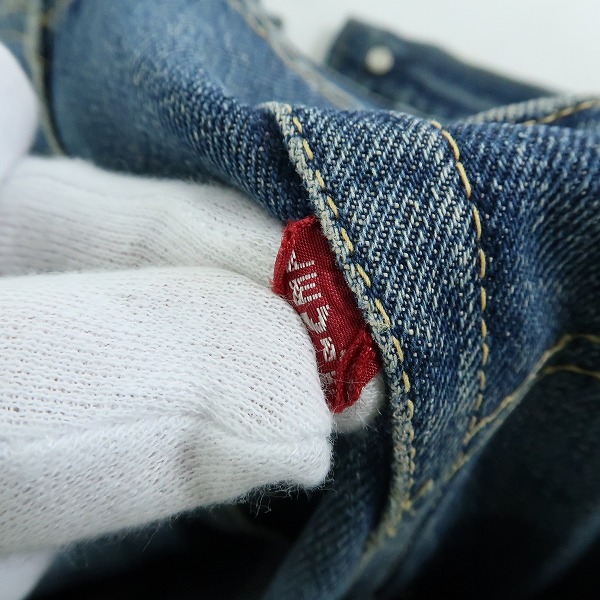 実際に弊社で買取させて頂いたLEVI'S/リーバイス ヴィンテージ 50~60s 501XX 刻印S ビッグE/紙パッチ/オフセットセンターループ デニムパンツの画像 3枚目
