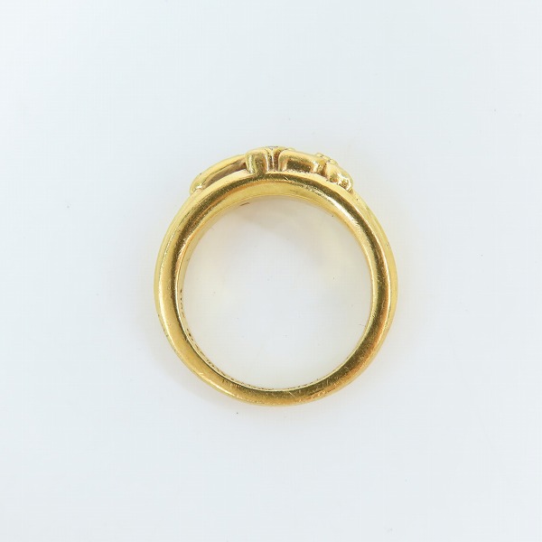 実際に弊社で買取させて頂いたCHROME HEARTS/クロムハーツ ベイビークラシック ダガーリング パヴェダイヤ 22K/10号の画像 5枚目