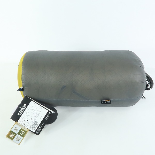 実際に弊社で買取させて頂いた【未使用】ISUKA/イスカ Air Plus 450/エア プラス 450 マスタード マミー型シュラフ/寝袋 1495-33の画像 6枚目