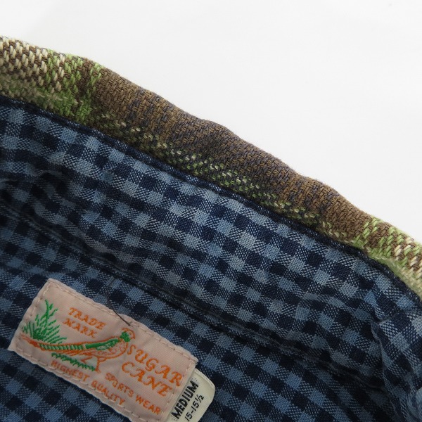 実際に弊社で買取させて頂いたSUGAR CANE/シュガーケーン チェック ネルシャツ 長袖シャツ SC23647/Mの画像 5枚目